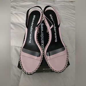 Alexander Wang Light Pink Studded Sandals